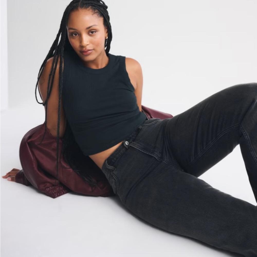 Abercrombie & Fitch the ankle straight ultra high rise